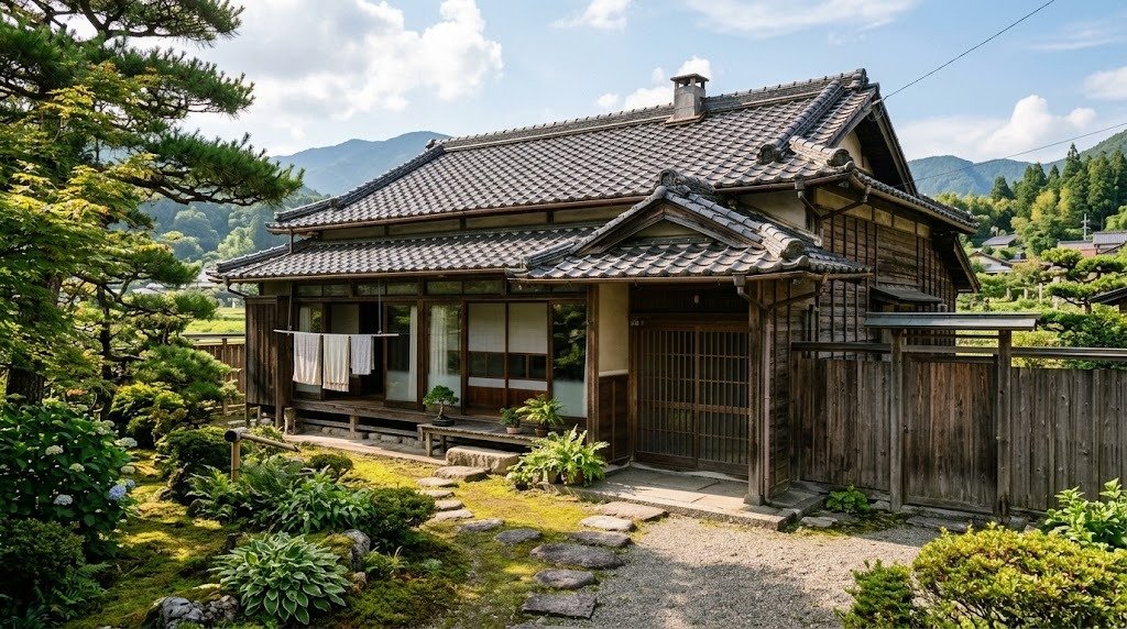 古くからの住宅が並ぶ街並み